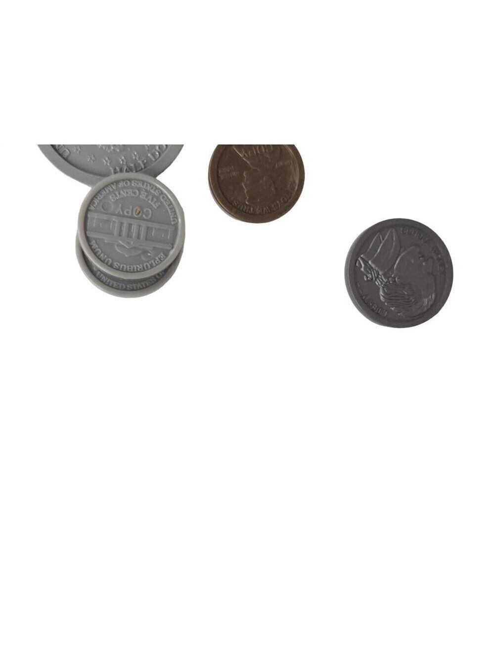 Assorted Play Money Coins Lot - Plastic & Metal Look Alike - Picture 12 of 16